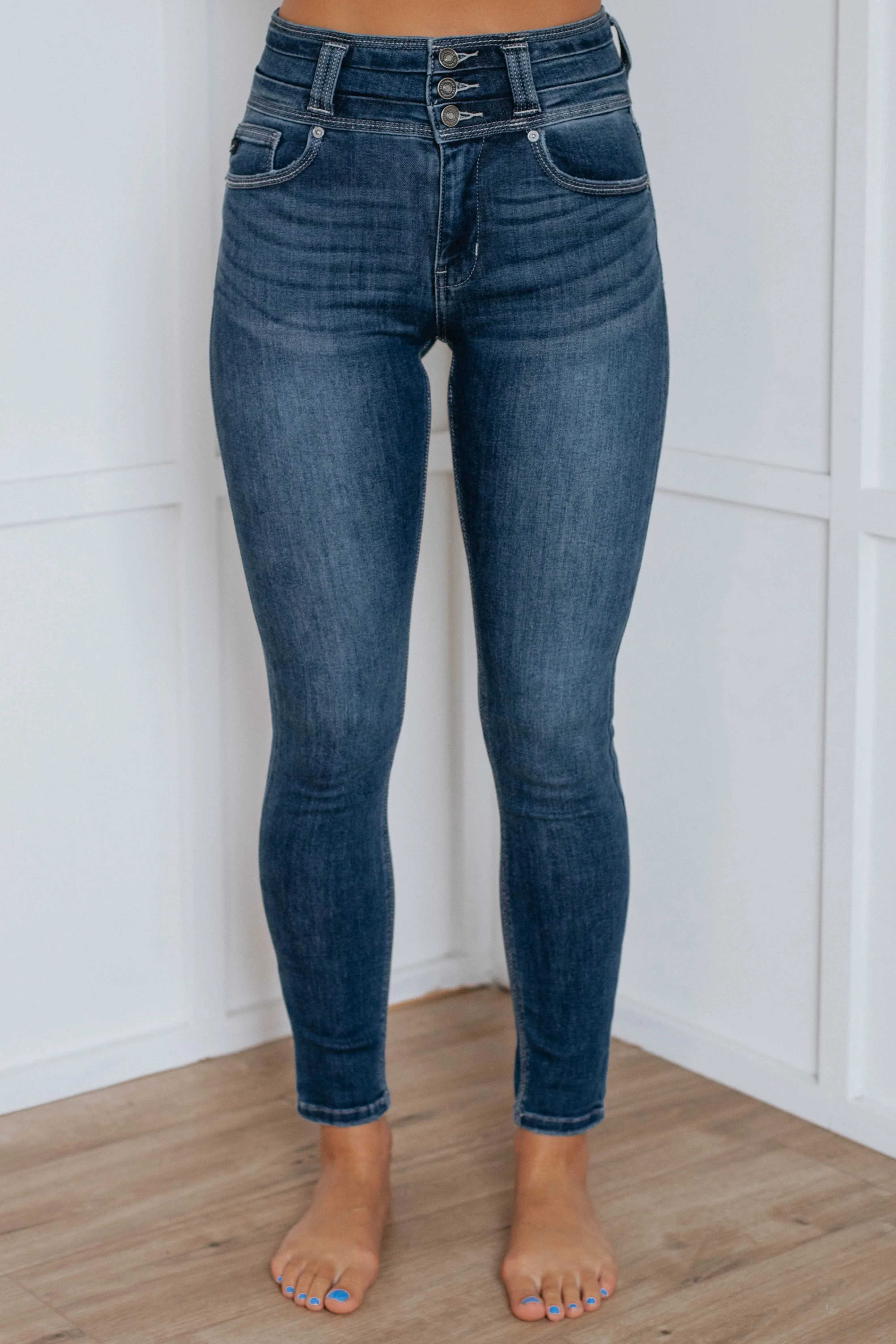 Tucker KanCan Jeans - Dark Wash Everyday Outdoor Enthusiast Vibrant Relaxed Design Style