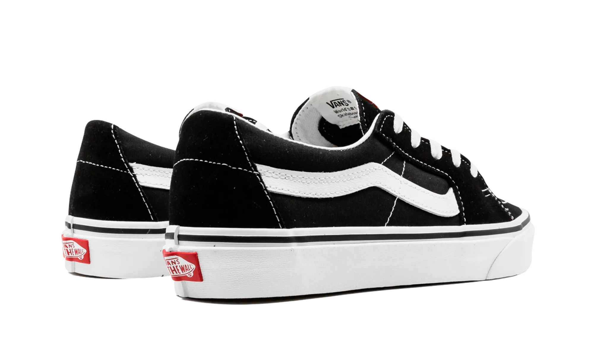 Vertical Compression Zones Non Restrictive Fit Sk8-Low "Black / White"