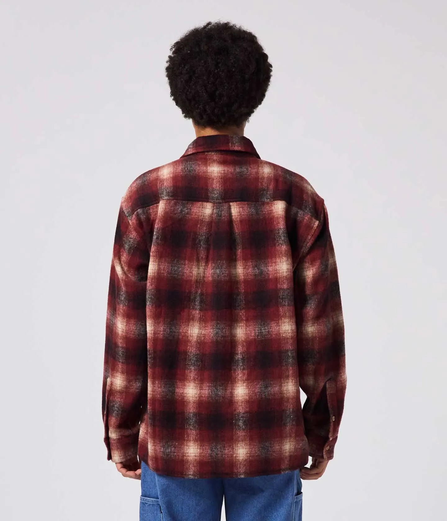 On-the-Go Comfort MANNERS FLANNEL LS SHIRT // RED