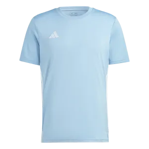 adidas TABELA 23 Soccer Jersey | Team Light Blue-White | Men's Quick Cool Material Non Restrictive Mobility Cut