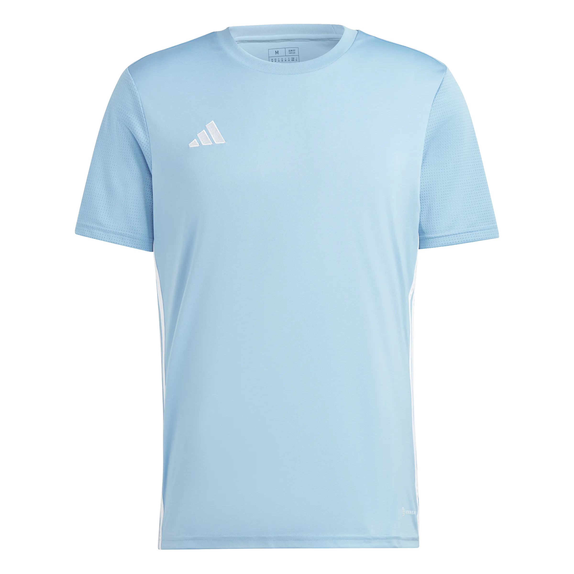 adidas TABELA 23 Soccer Jersey | Team Light Blue-White | Men's Quick Cool Material Non Restrictive Mobility Cut