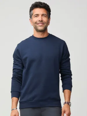 Dark Navy Crew Sweatshirt Cozy Vibe Camping attire