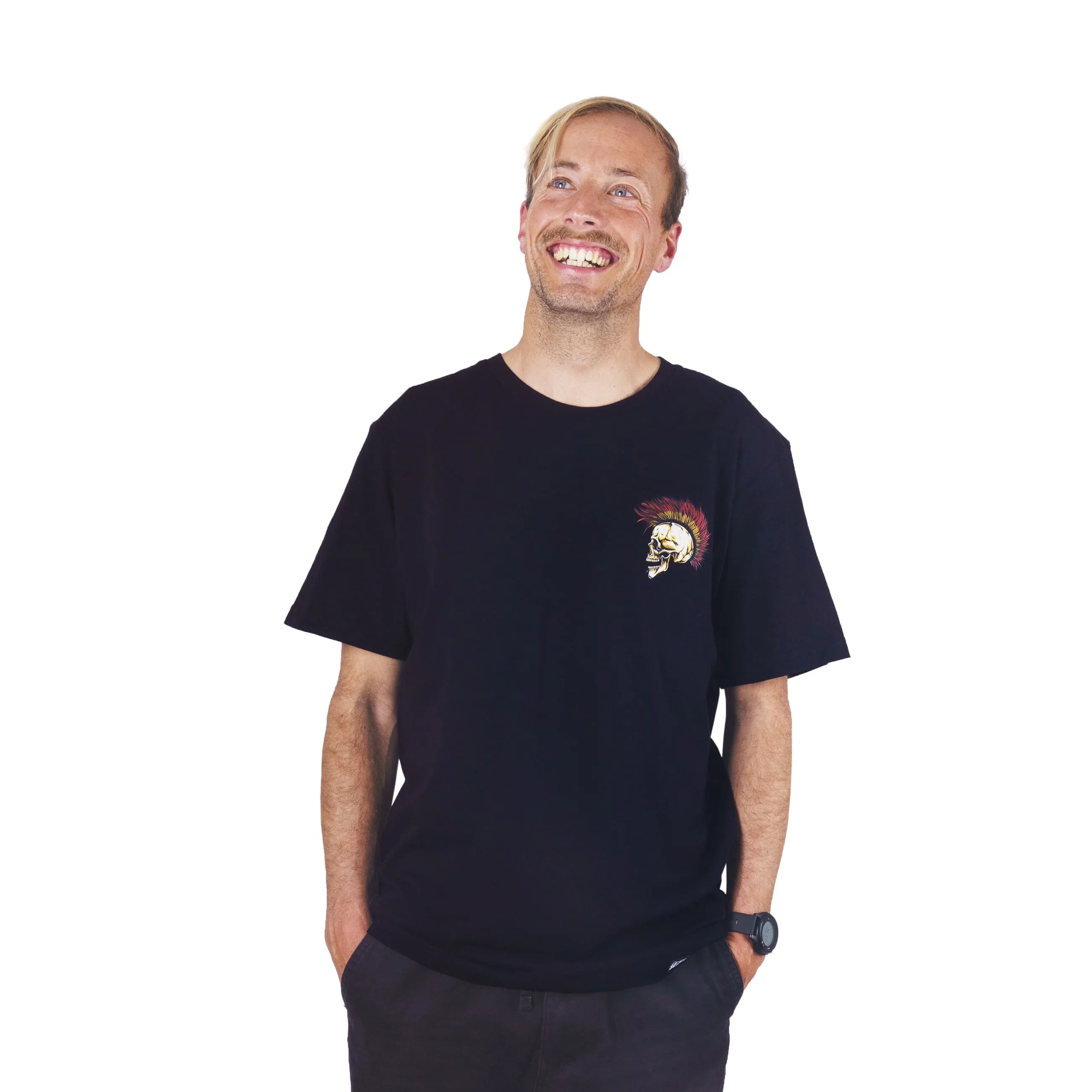 Durable Collar Construction Punks not Dead - T-Shirt