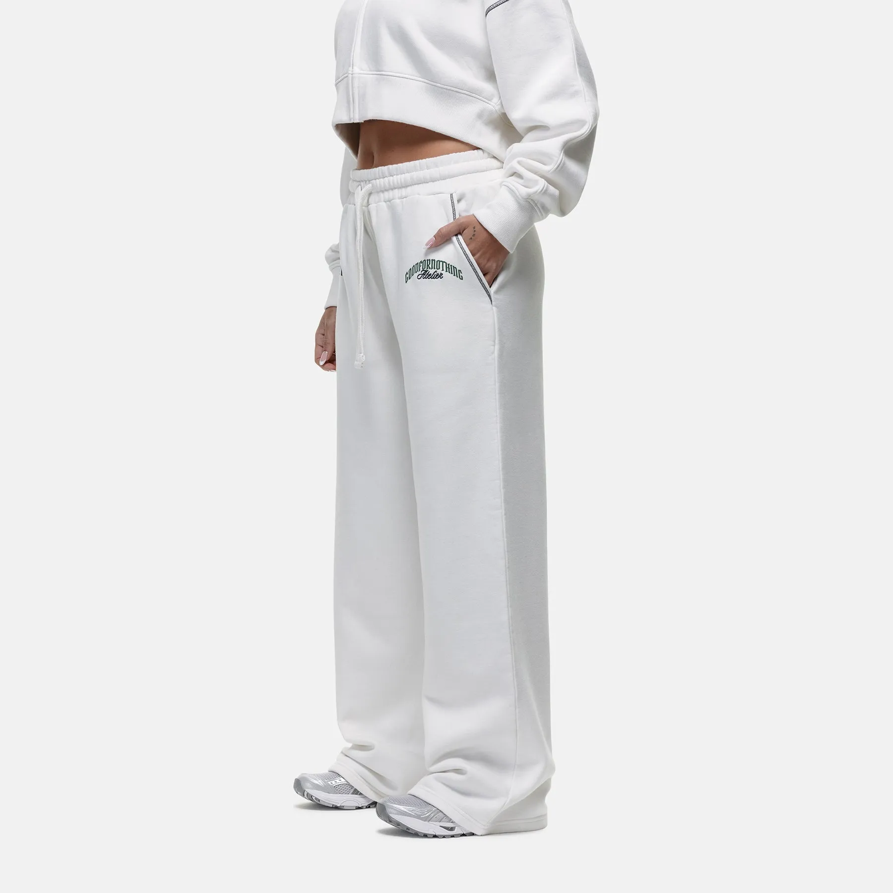 Antiquity Off White Baggy Jogger Dynamic Flex Panels