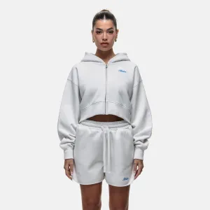 All-Day Wear product gift worthiness Antiquity Off White Crop Zip Hoodie
