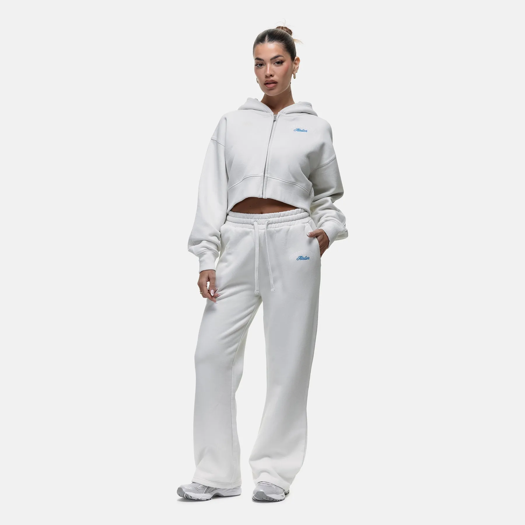 Antiquity Vintage White Baggy Jogger Cozy Wear