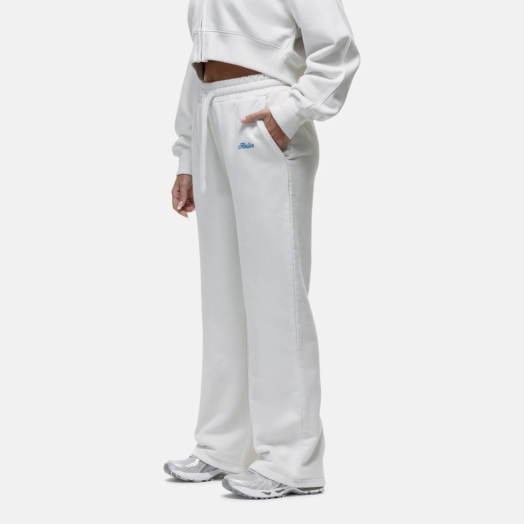 Antiquity Vintage White Baggy Jogger Ventilated Panels