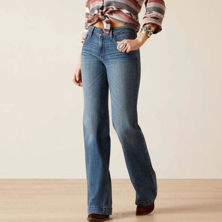 Ariat Women??s Perfect Rise Bethany Trouser Jean (Available in Regular & Plus Sizes) Sustainable Road Trip