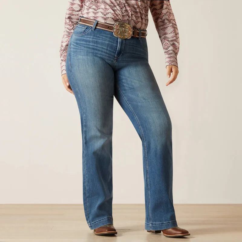 Lightweight Denim Blend Ariat Women??s Perfect Rise Bethany Trouser Jean (Available in Regular & Plus Sizes)