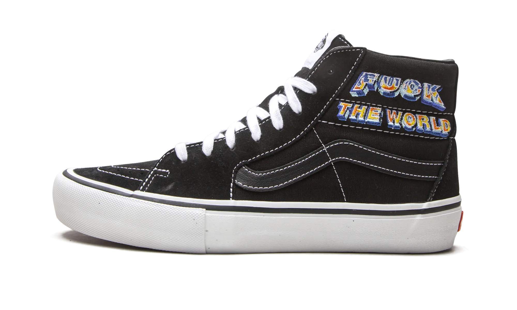 Quality Sk8-Hi Pro "Supreme - F*ck The World - Black"