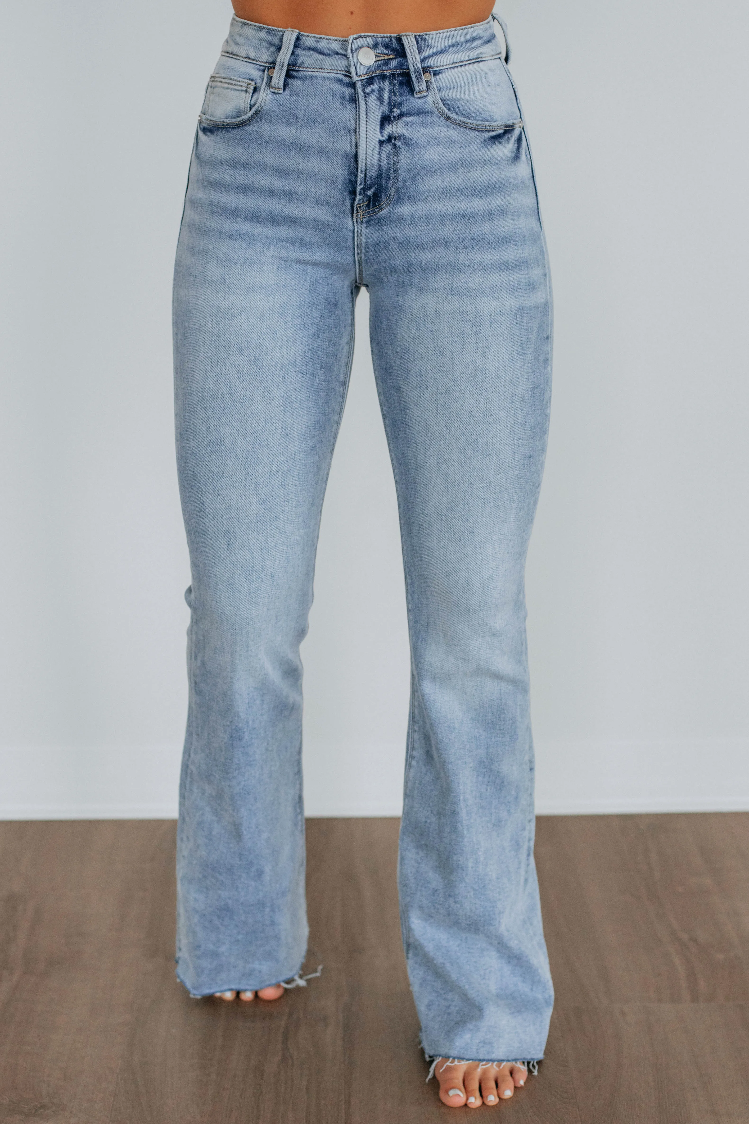 Arya Risen Jeans - Light Wash Softened Fabric All Round Piece