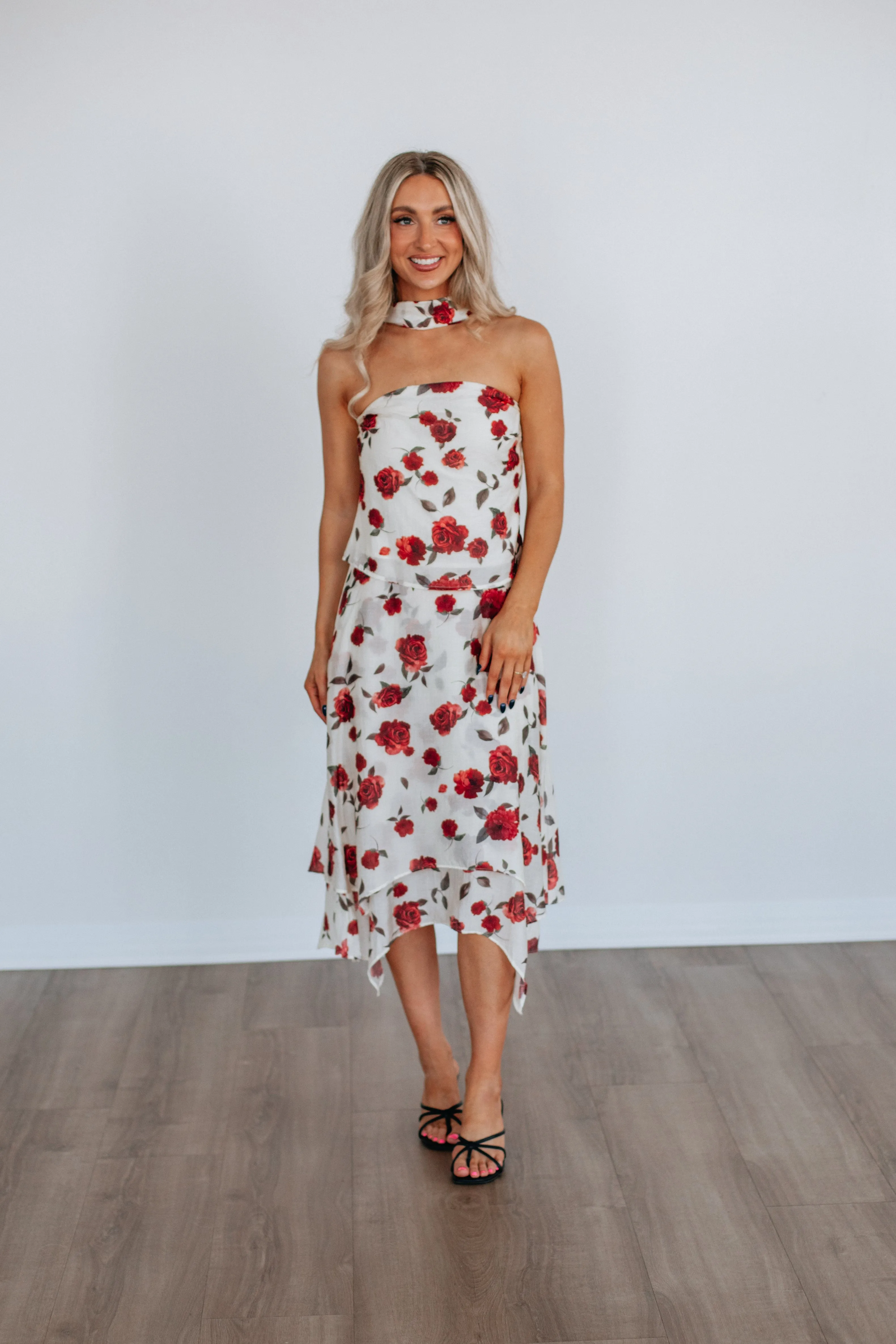 Travel Ready Astrielle Floral Skirt