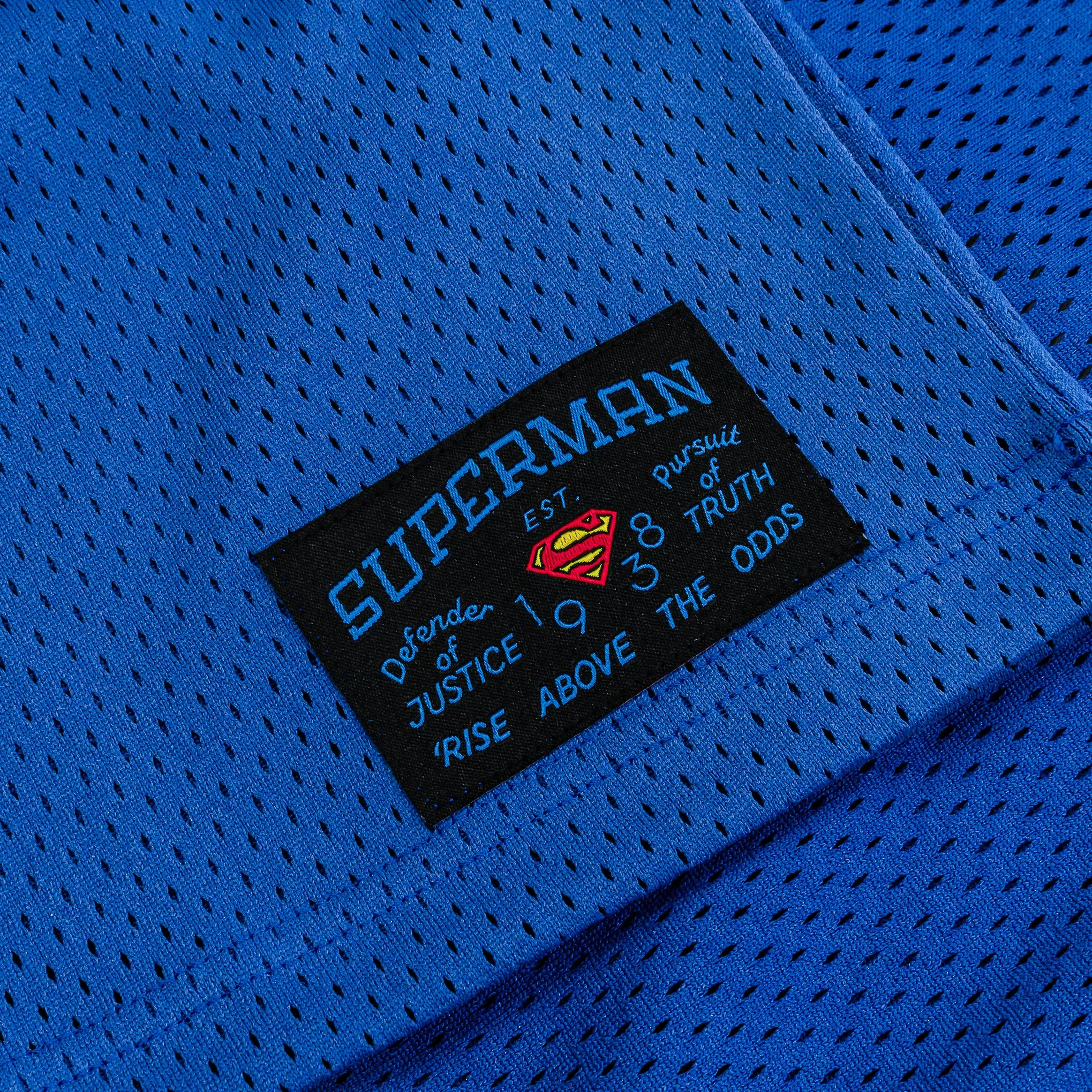Court Style Climate Control Superman x Shoe Palace Pow Mesh Mens Jersey (Blue/Red)