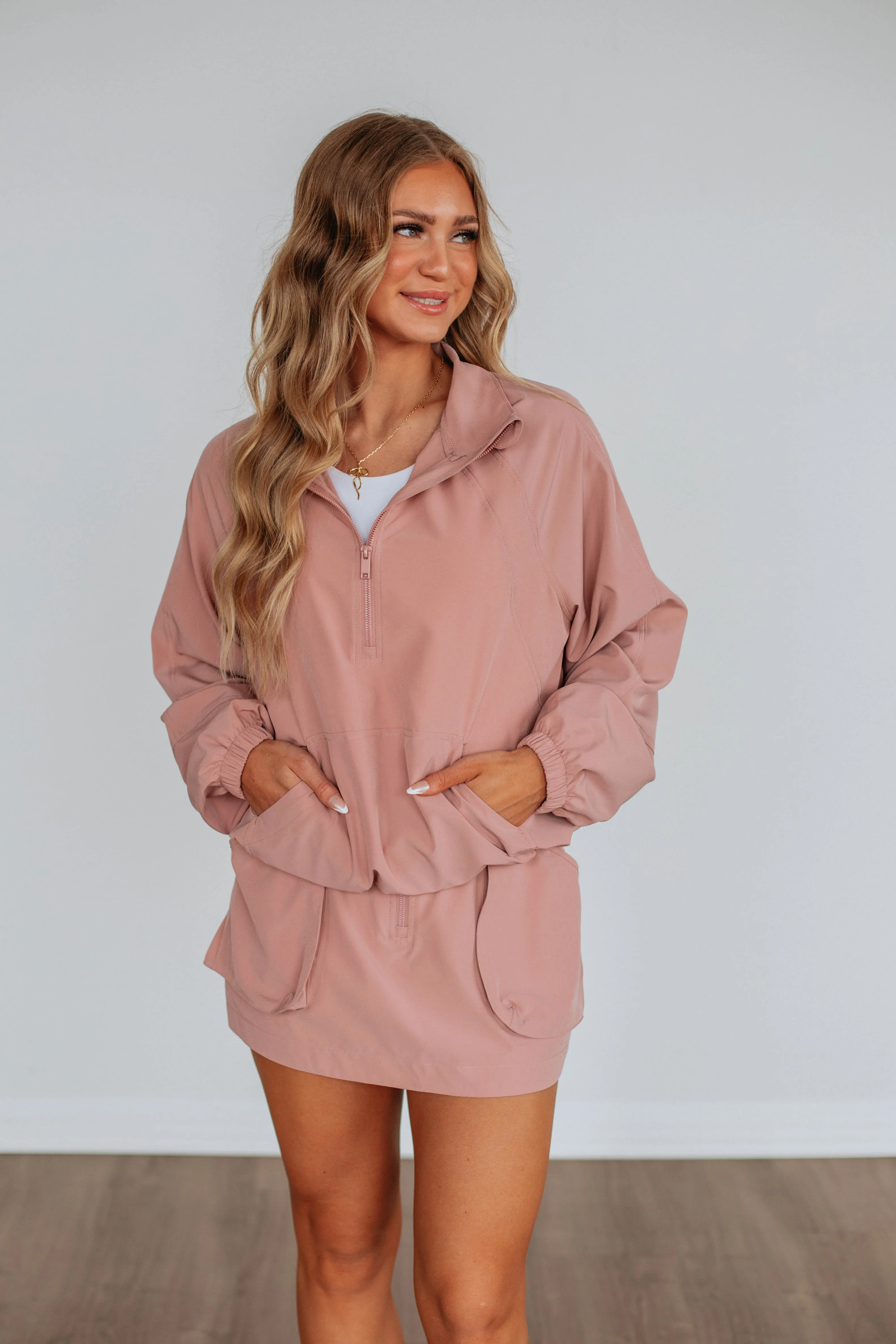 Sleek Appeal Trusting My Instincts Skort - Dusty Pink