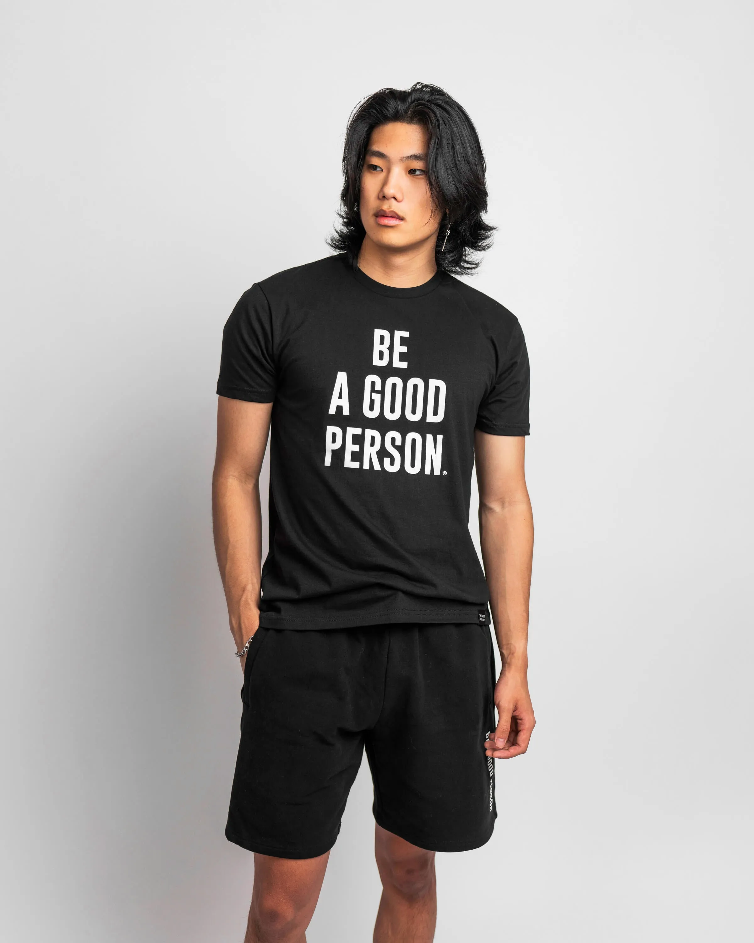 Signature T-Shirt - Black No Slip Shoulder Design Quick Dry Fit