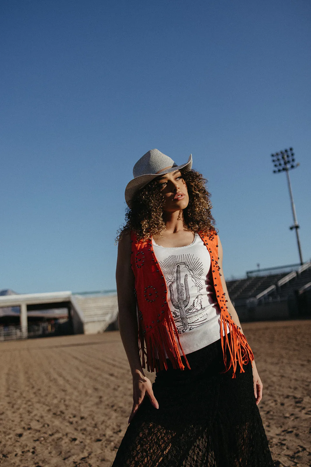 Daily Piece Barnfire Babe Fringe Vest