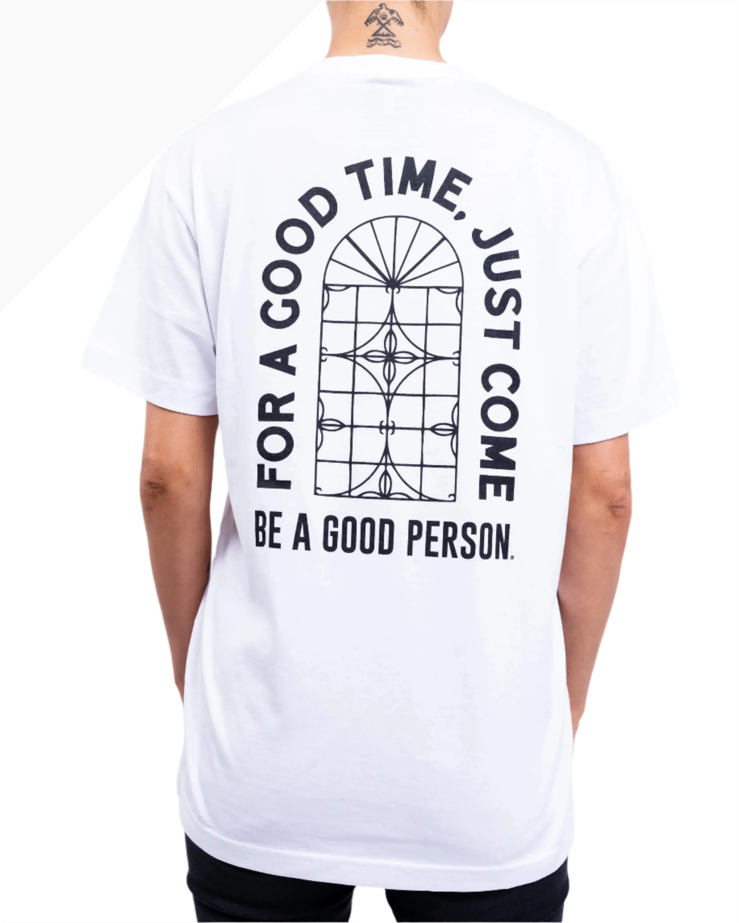 BE A GOOD PERSON X AY PAPI T-Shirt - White Comfy Design Wear