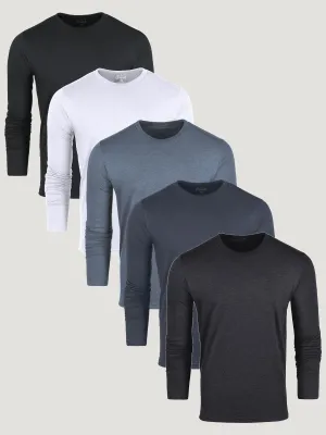 Everyday apparel Best Sellers Long Sleeve Crew 5-Pack