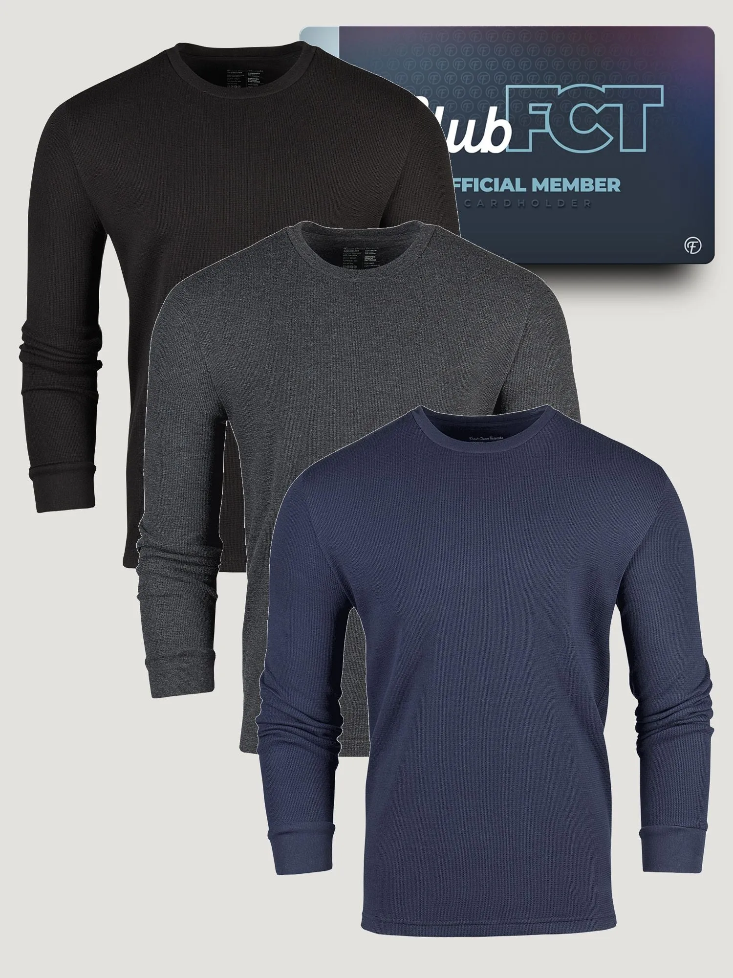 Breathable Design Wear Best Sellers Thermal Long Sleeve Crew Member 3-Pack