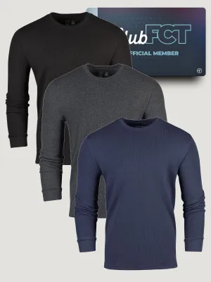 Breathable Design Wear Best Sellers Thermal Long Sleeve Crew Member 3-Pack