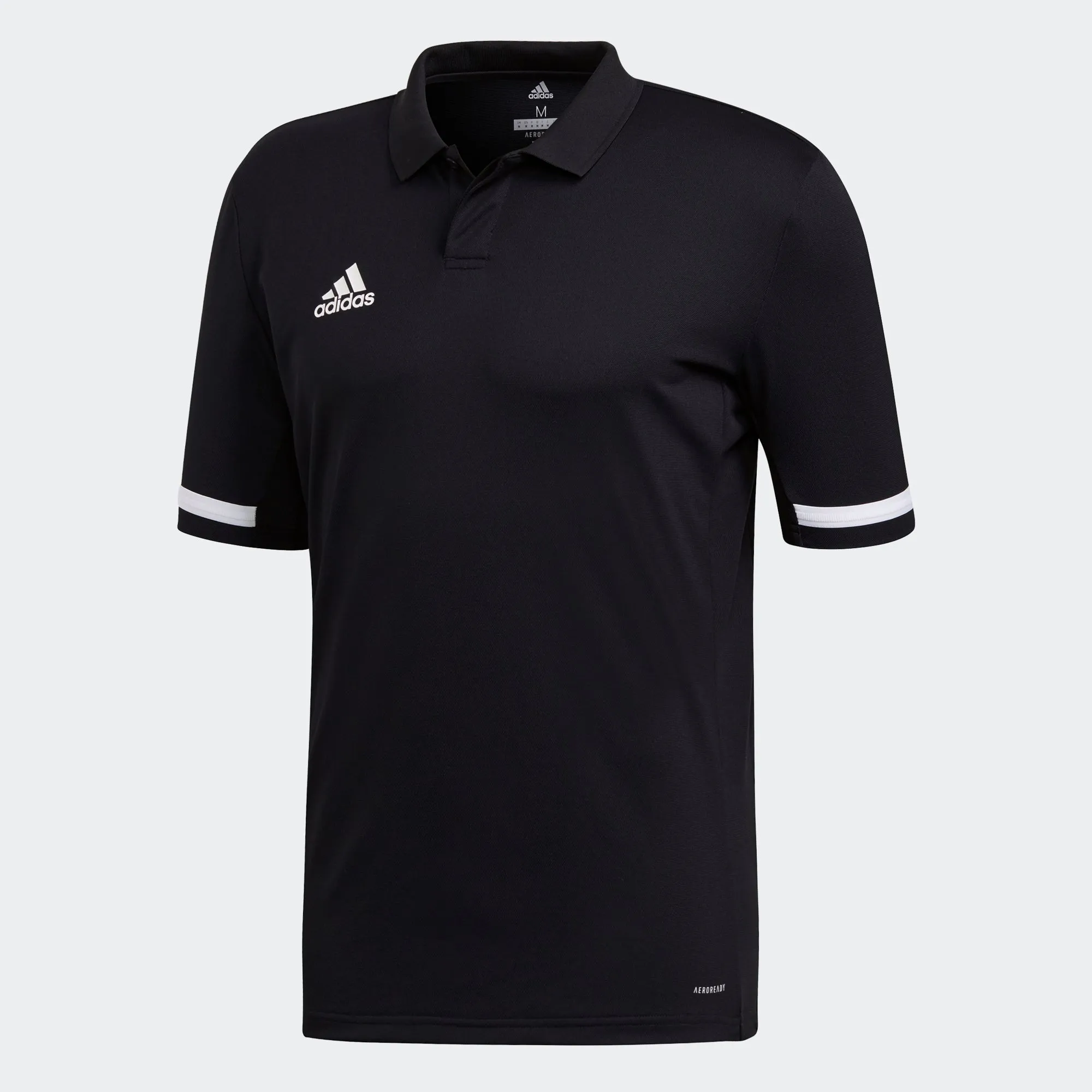 adidas TEAM 19 Polo | Black | Men's Stretch waistband Cold Wash Optimized