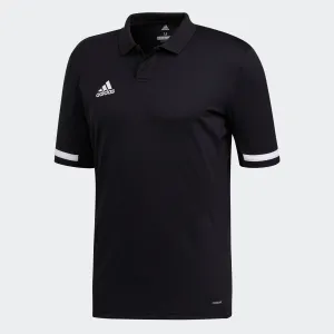 adidas TEAM 19 Polo | Black | Men's Stretch waistband Cold Wash Optimized