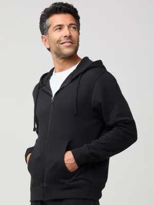 Black Zip-Up Hoodie Valentine's Day School spirit
