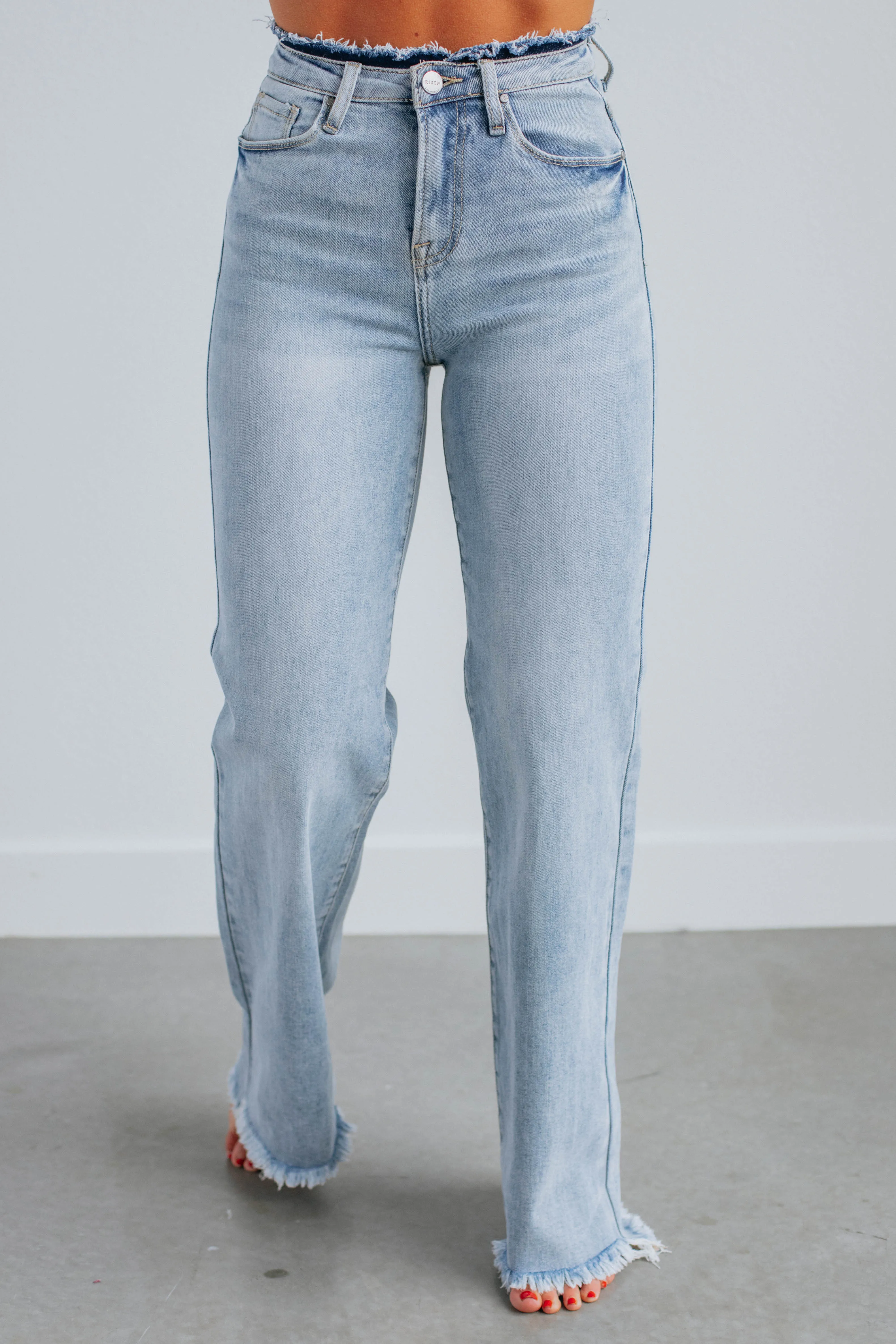 Blaire Risen Jeans - Light Wash Low Maintenance Fabric