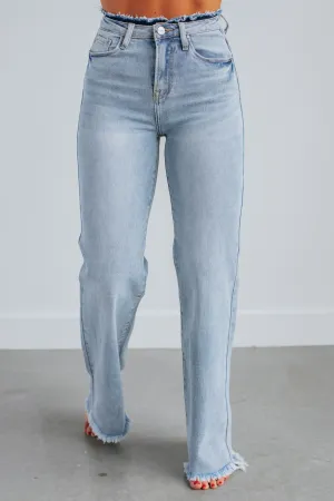 Blaire Risen Jeans - Light Wash Low Maintenance Fabric