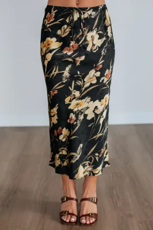 Senna Midi Skirt Elegant Texture
