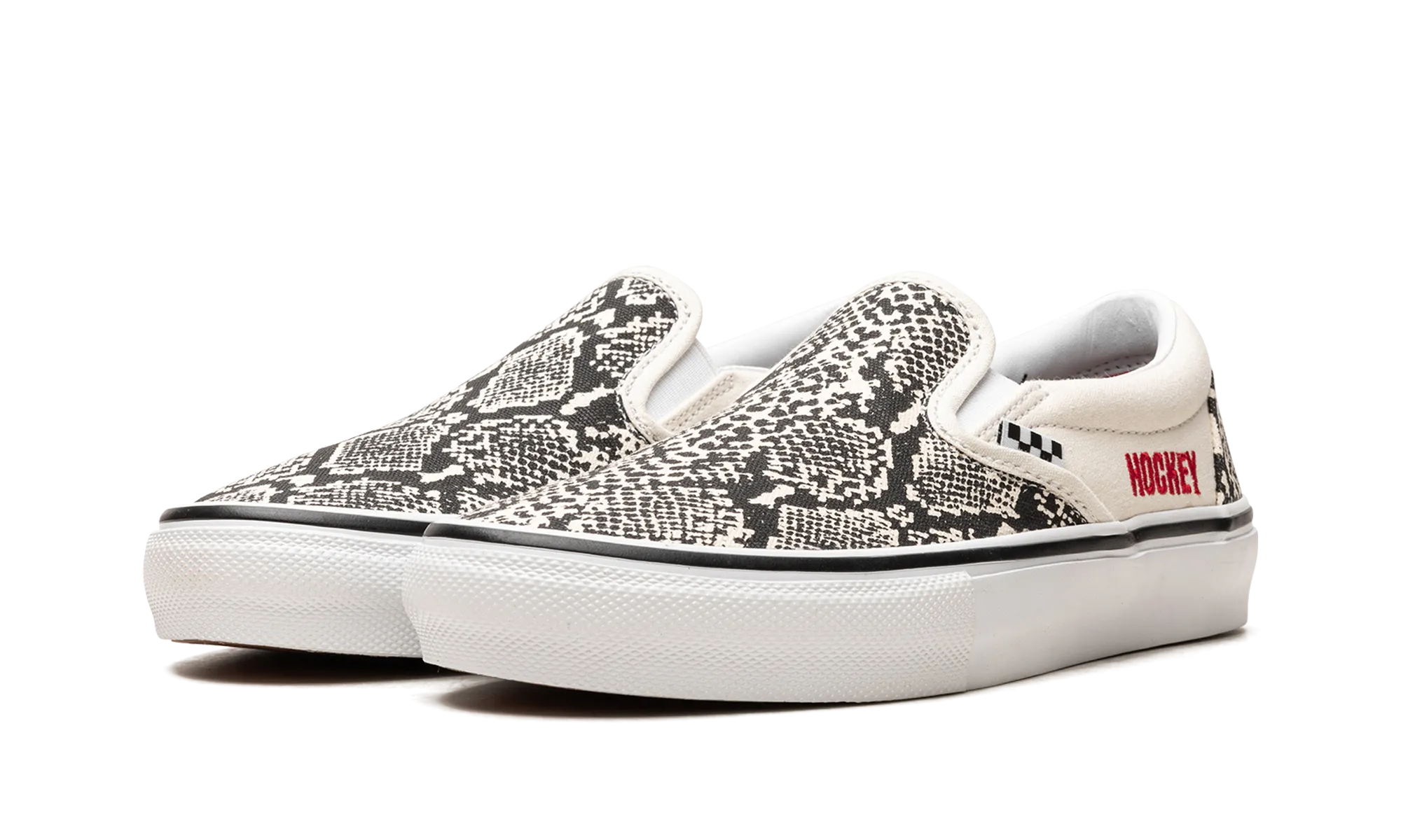Hockey Skate Slip On "Snakeskin" Wide toe box zipper