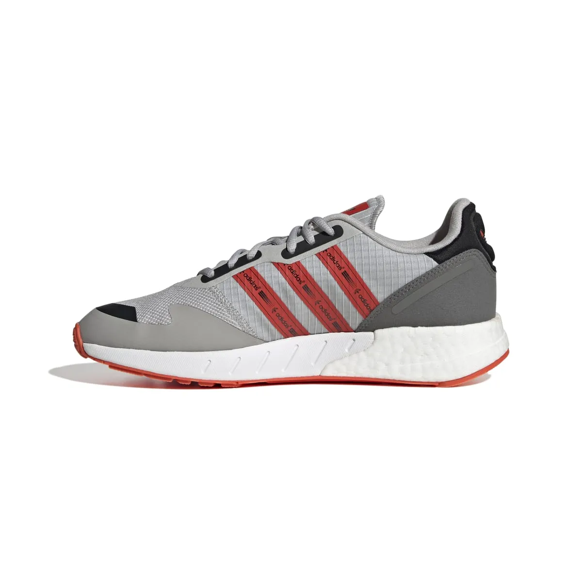 Technical - fabric Heel Counter Stabilization ADIDAS GZ9079 ZX 1K BOOST MN'S (Medium) Grey/Red/White Textile Running Shoes
