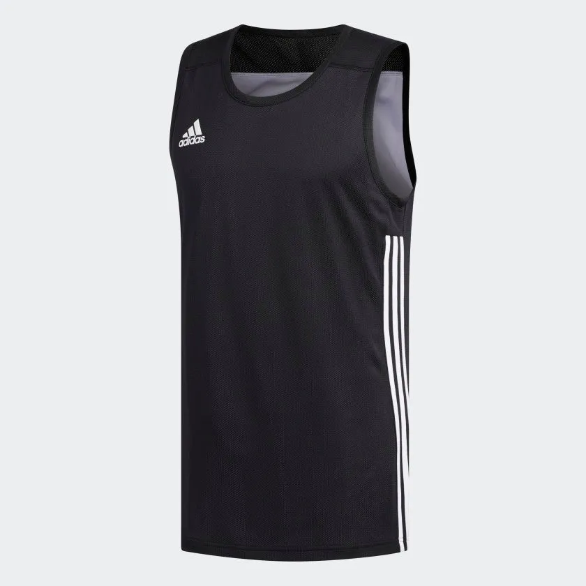 Core Comfort adidas 3G SPEED Reversible Basketball Jersey | Black-White | Men's
