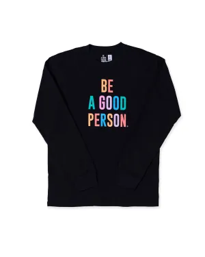 Relaxed Fit Signature Long Sleeve - Black Color Spectrum