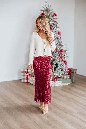 Cozy Movement Azley Sequin Skirt