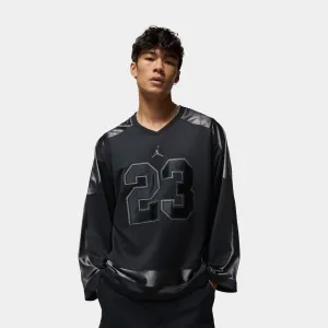 Sweat Resistant Finish UV Protection Fabric Brooklyn Collegiate Hockey Mens Jersey (Black/Iron Grey/Iron Grey)