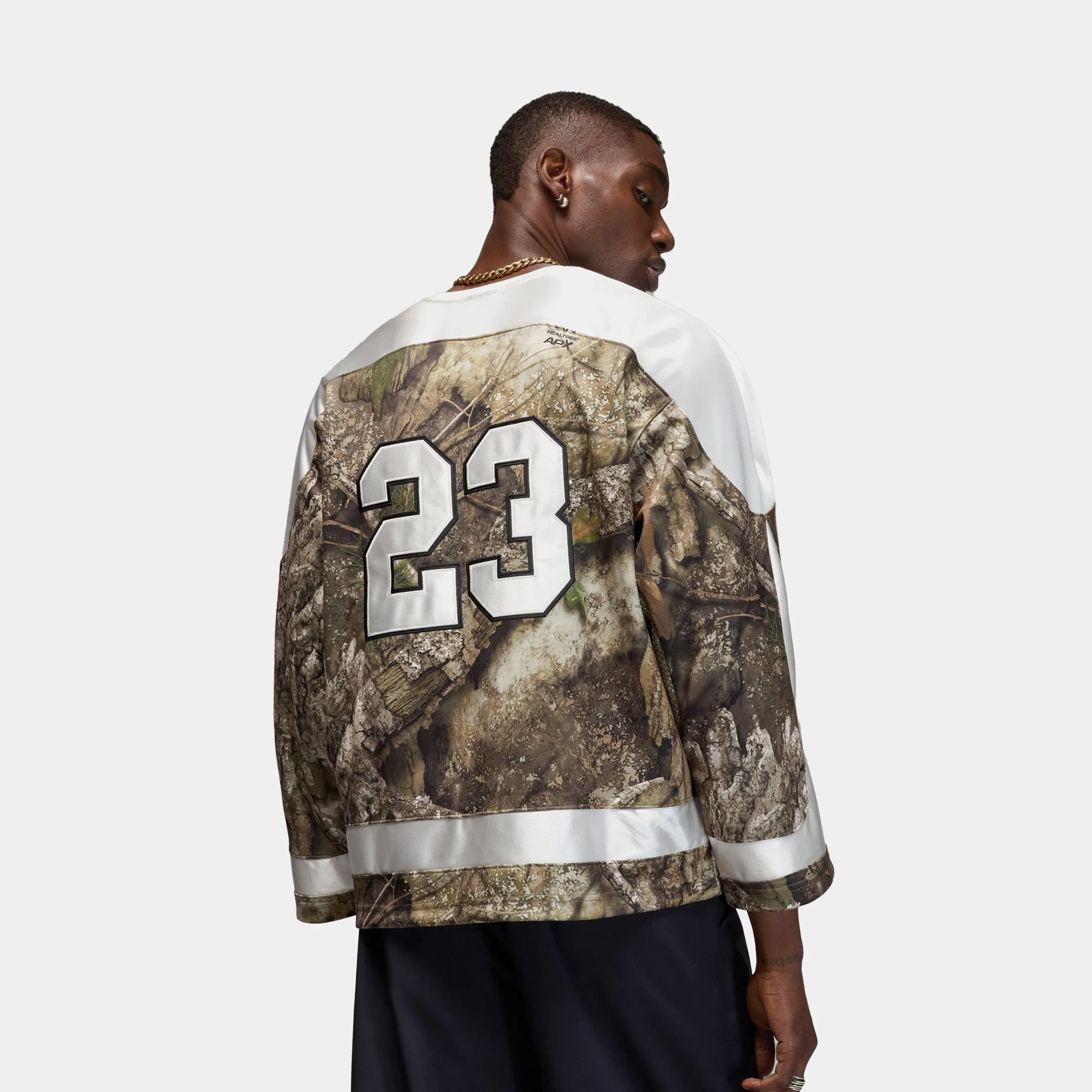 Sustainable production Brooklyn Realtree Hockey Mens Jersey (Medium Olive/Sail/Sail)