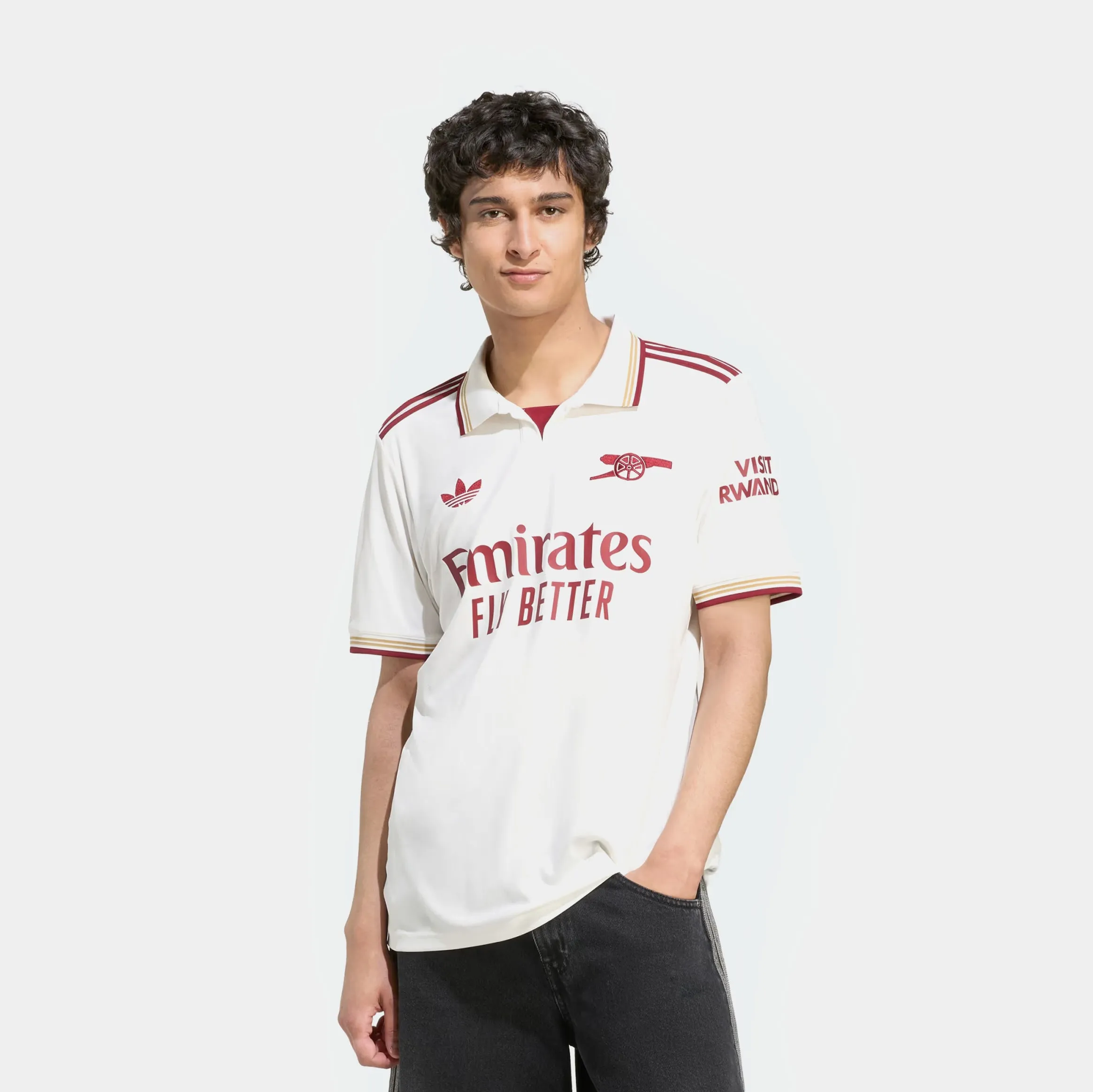 Arsenal 25/26 Third Mens Jersey (Cloud White/Burgundy) Training Apparel Thermal Regulation Layer