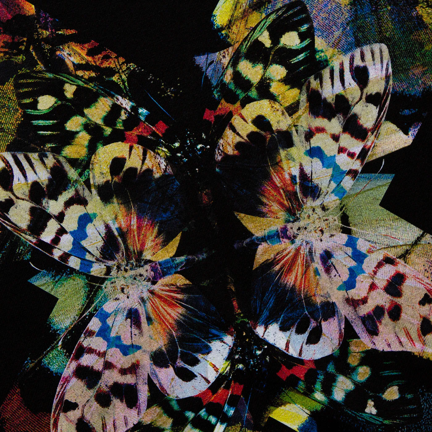 product quilted lining comfort Butterfly X Imprint - Sweatshirt - Black