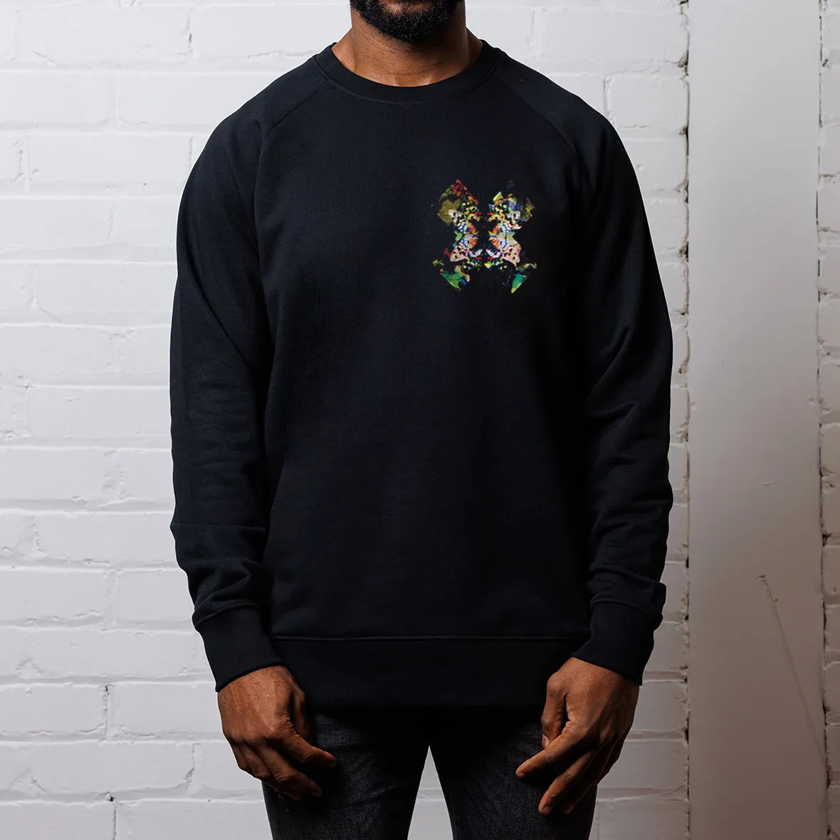 Butterfly X Imprint - Sweatshirt - Black Team Pride Trendy Essentials