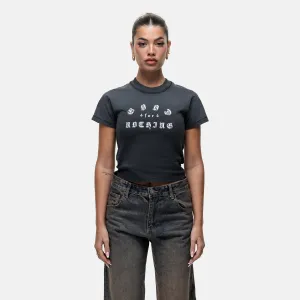 Light Fashion All-Purpose Comfort California Washed Black Baby T-shirt