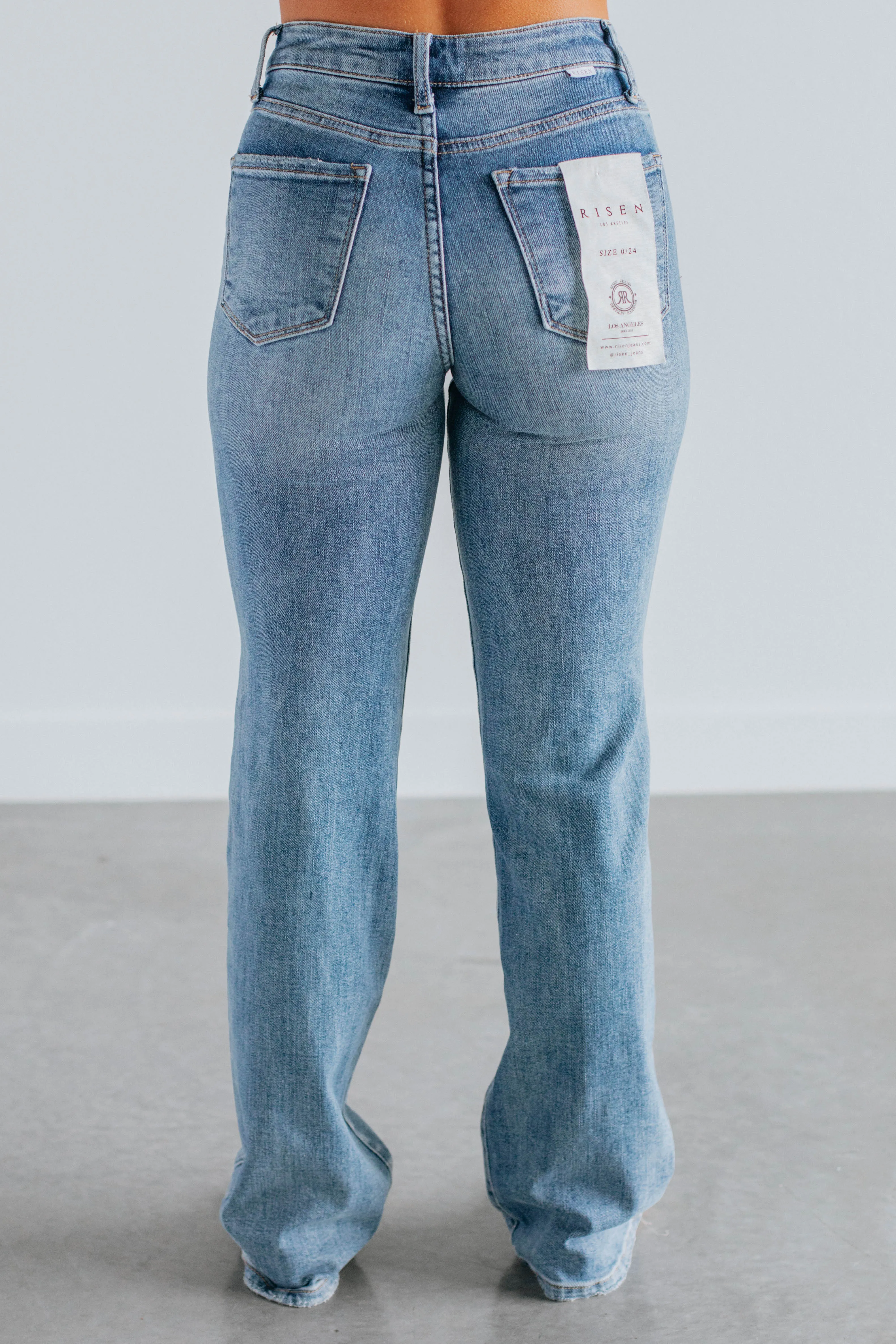 Calina Risen Jeans - Medium Wash Abrasion Resistant Surface