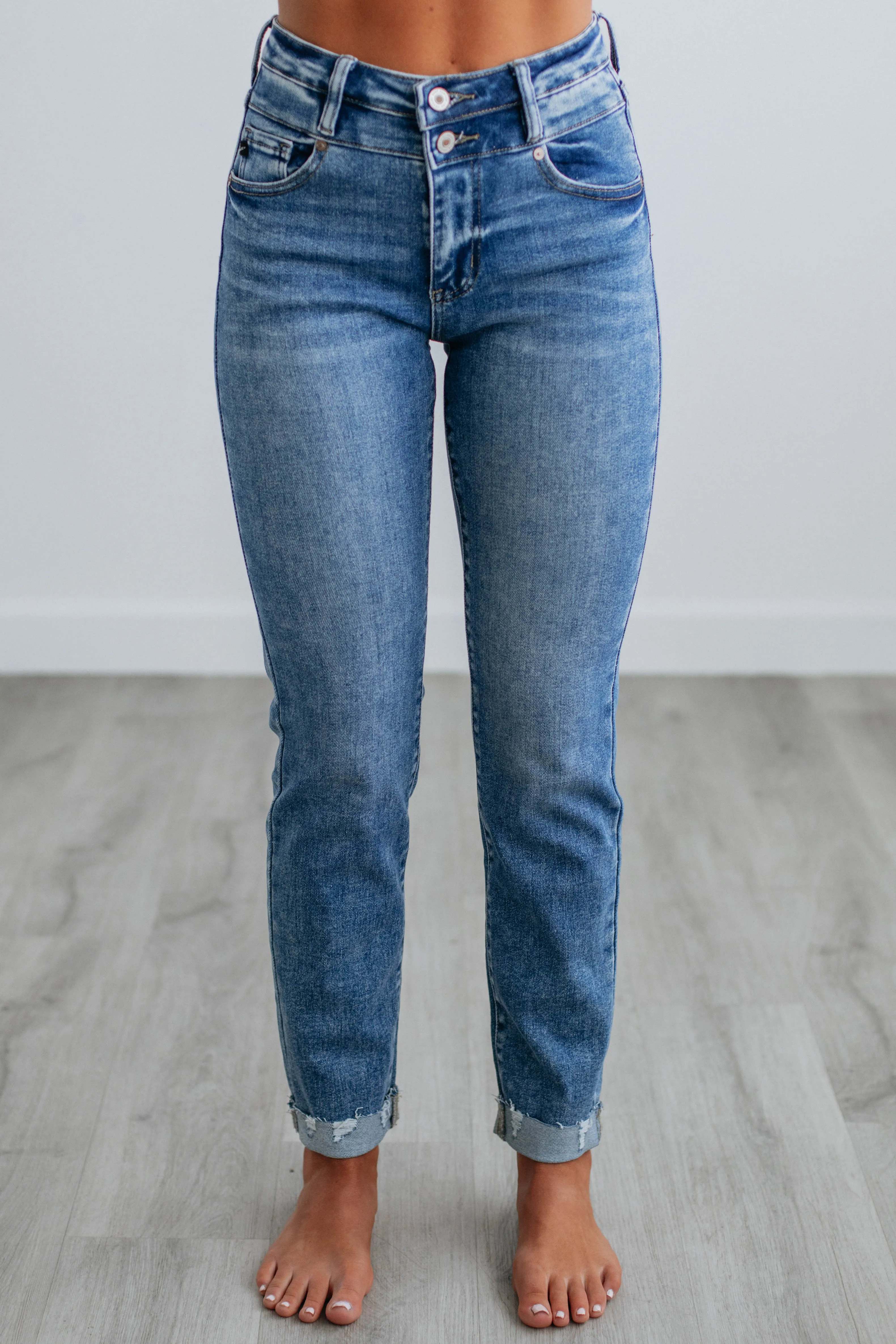 Carlin KanCan Jeans - Medium Wash Office Casual