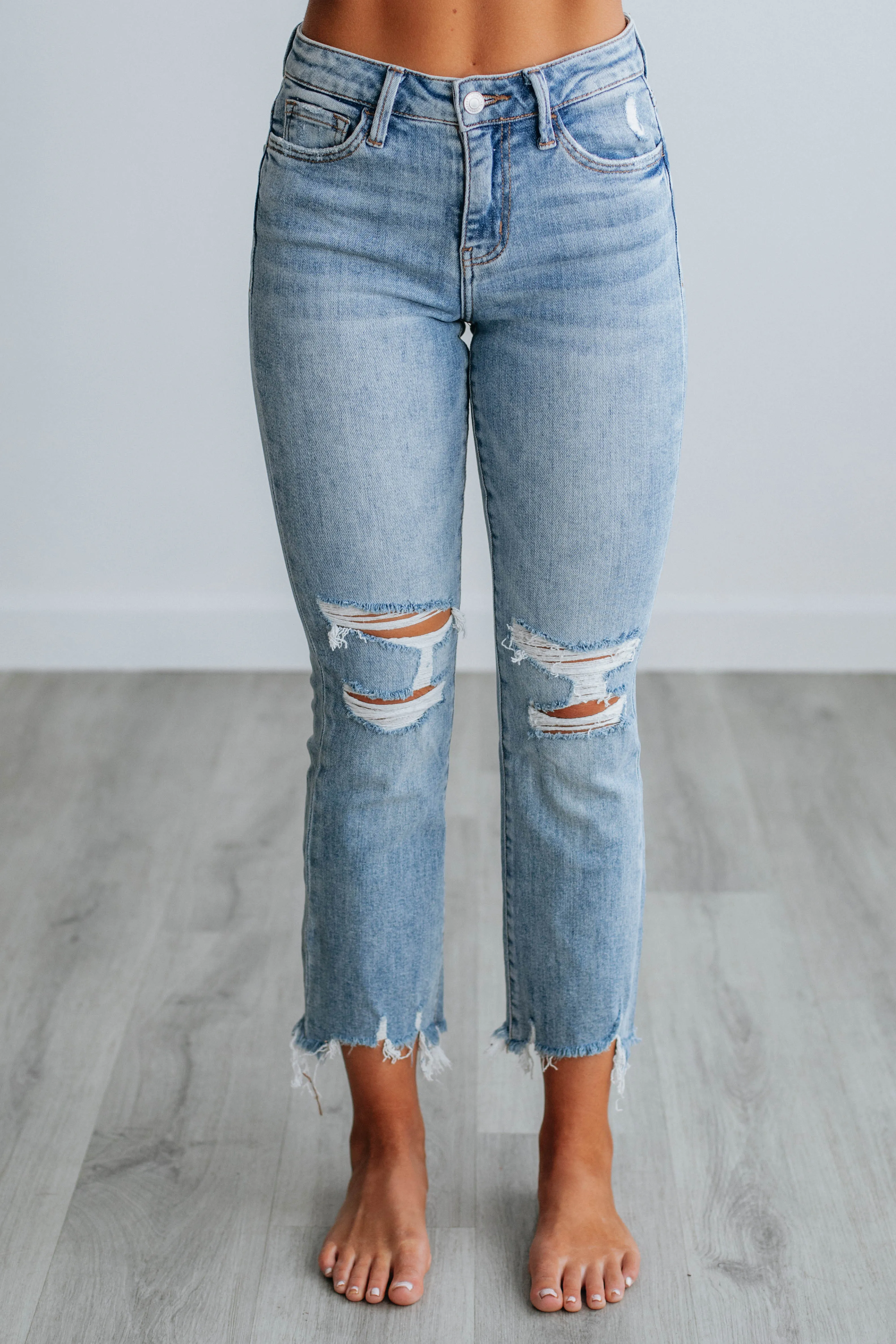 Fashion Lover Youth Style Smooth Chrissy Vervet Jeans
