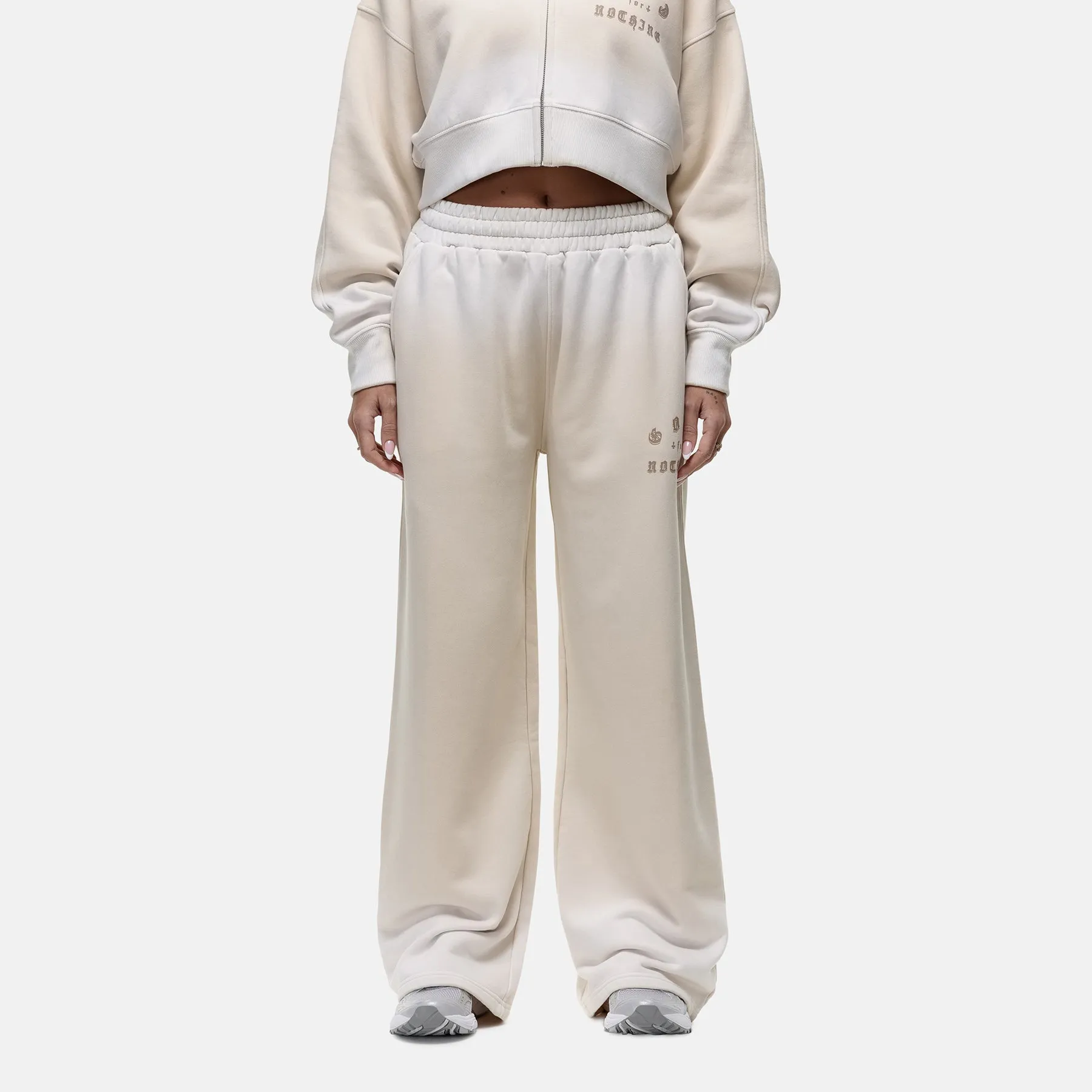 Fast Move Stylish Look Sprayed Cali Cream Baggy Jogger