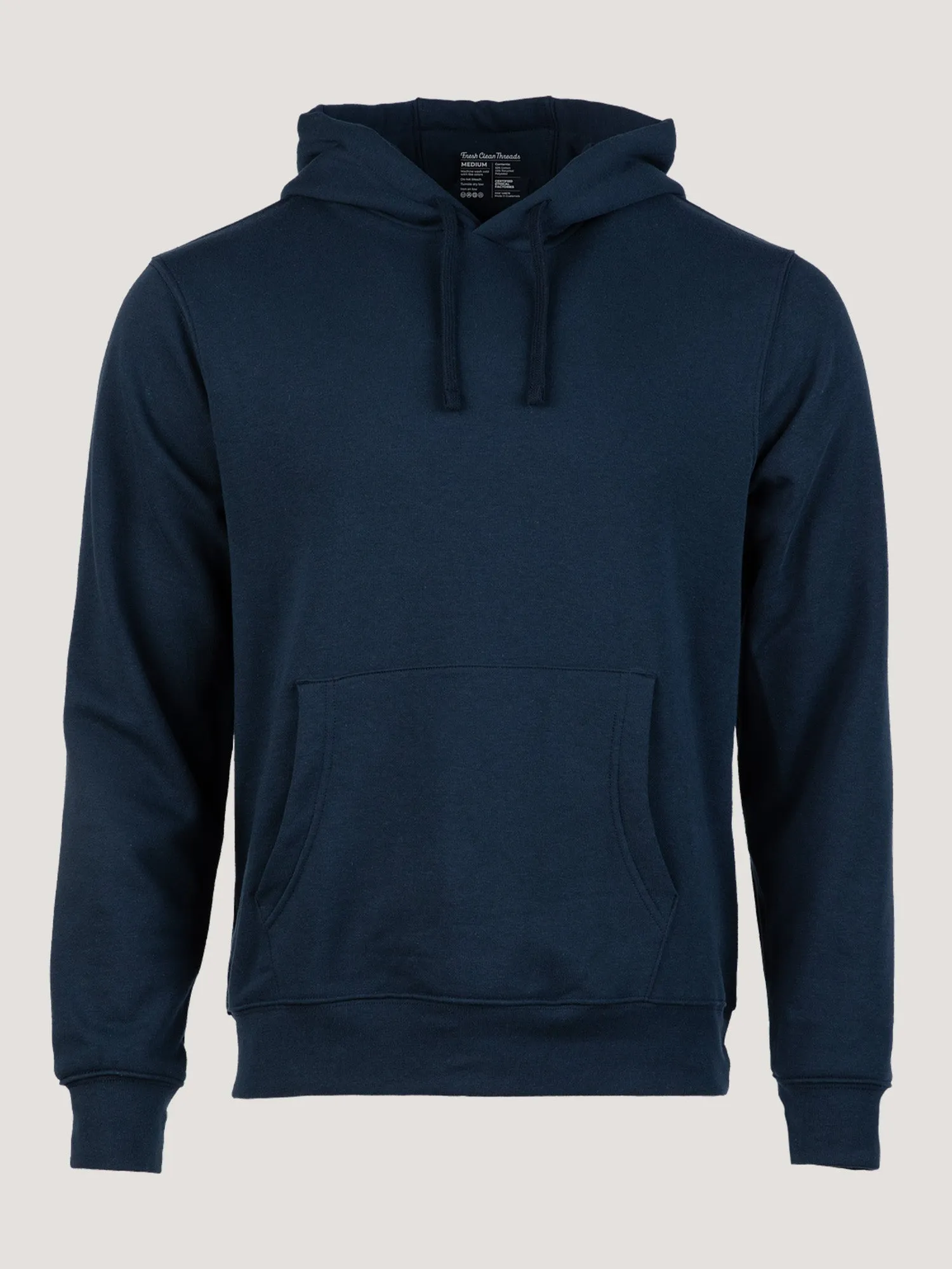 Cross Grain Knit Abstract mystery Dark Navy Pullover Hoodie