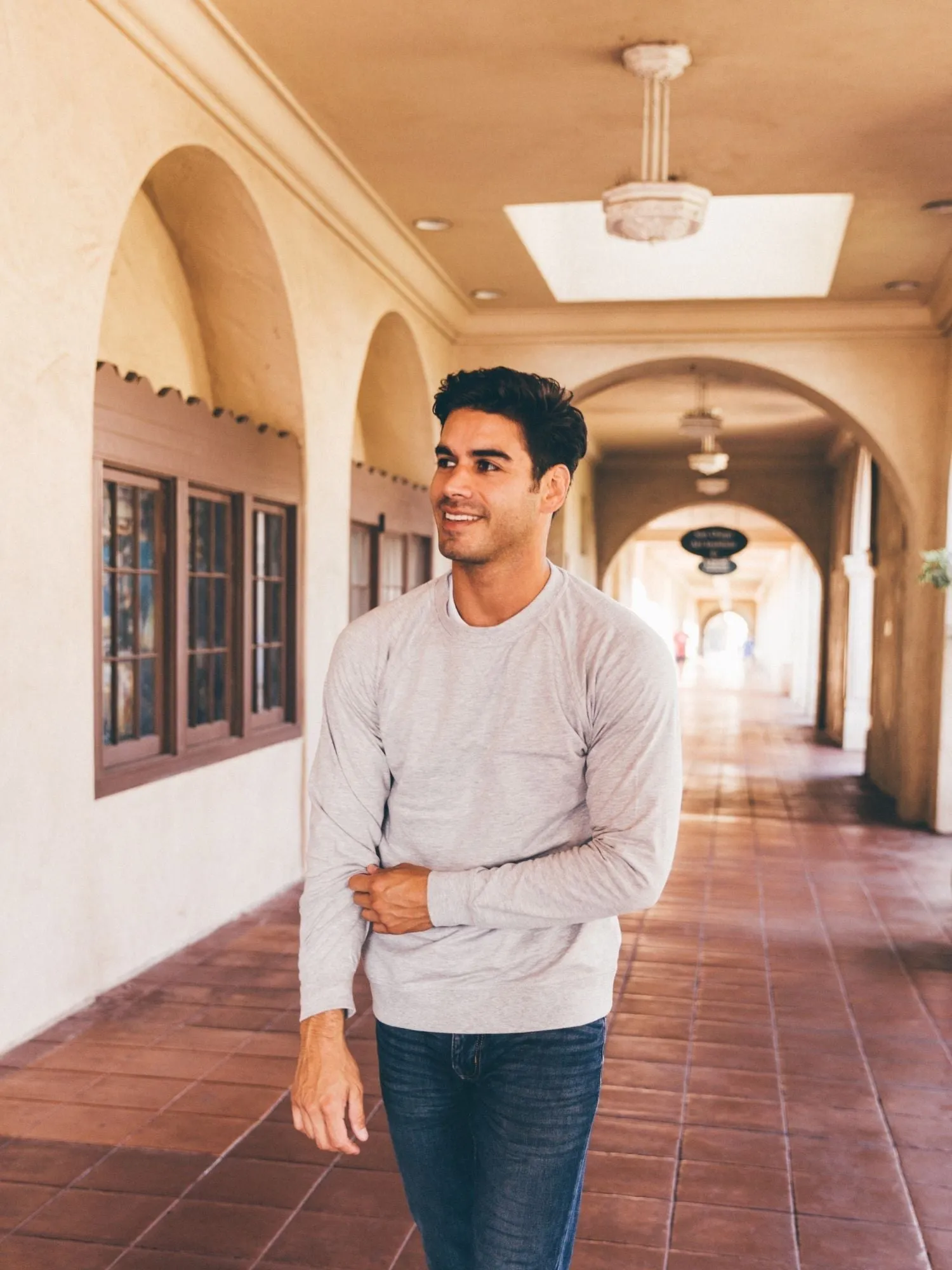 Colorfast Dye Heather Grey Cali Pullover