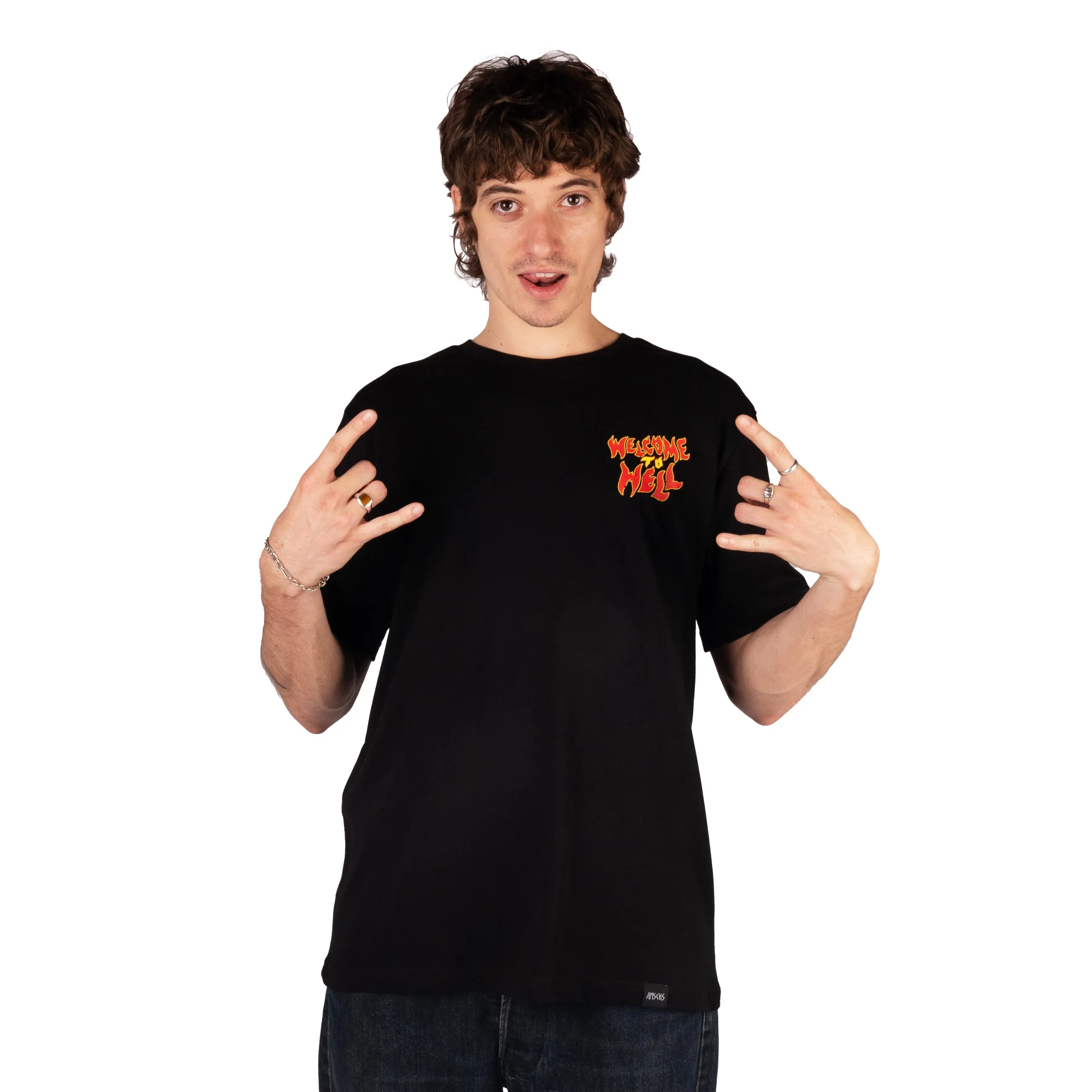 Non Iron Fabric Cool Fit Welcome to Hell - T-Shirt