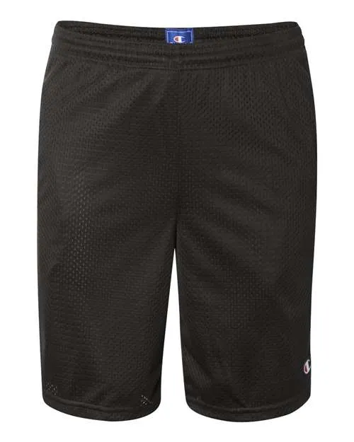 Champion Men's Polyester Mesh 9" Shorts with Pockets technology industry DoubleStitchedSeams