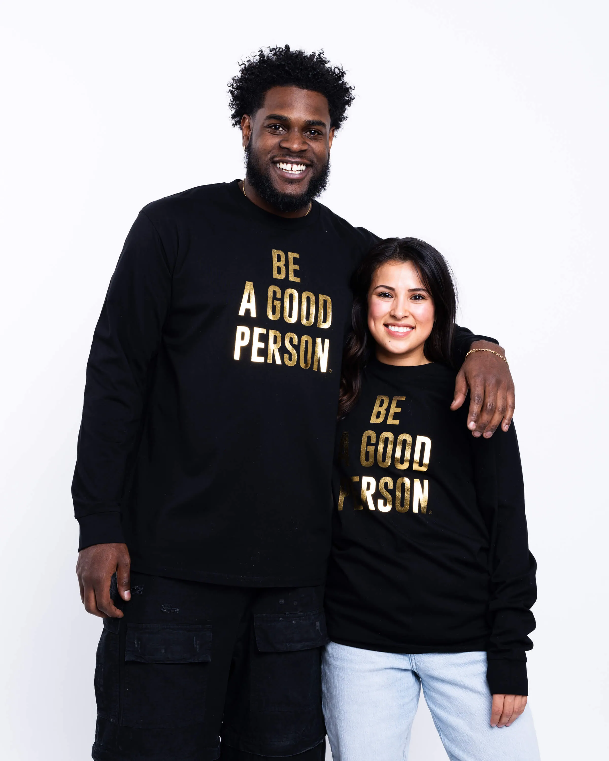 Foil Long Sleeve - Black/Gold NonIrritatingTags